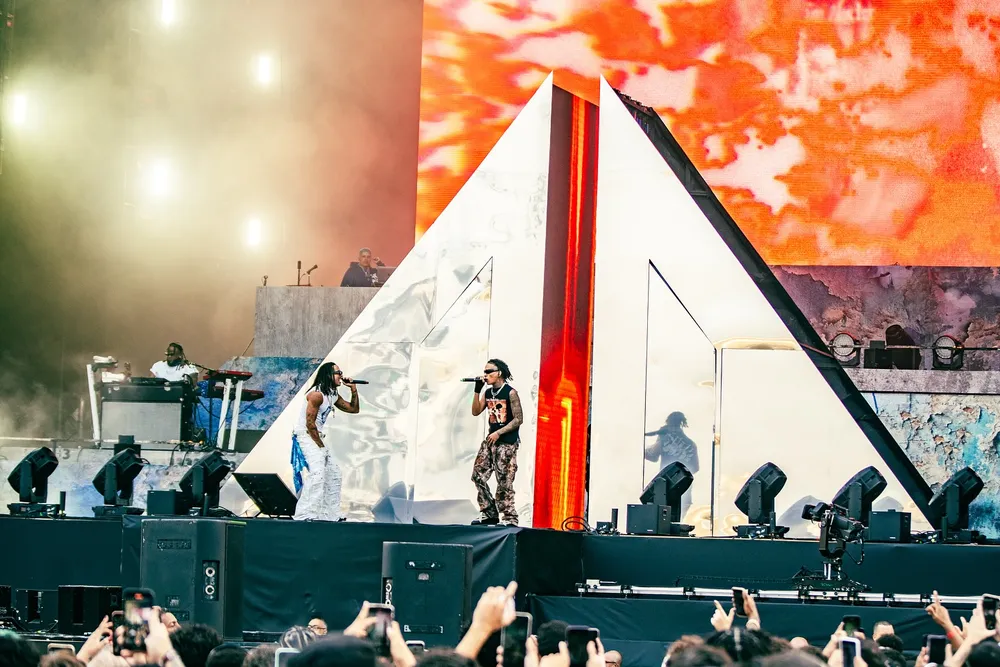 Matuê pyramid stage at Rock in Rio 2024