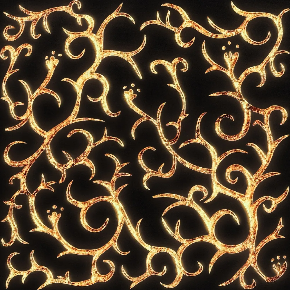 Golden thorn pattern from Sagrada Família 23